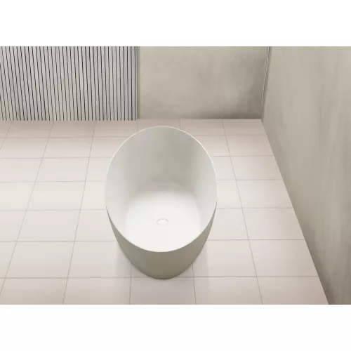 Ванна из искусственного камня ABBER Stein AS9625  белая матовая, Выбрать размер: 160x75, изображение 5