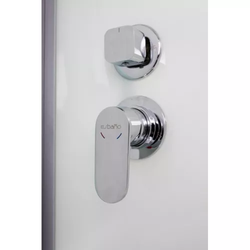 Душевая кабина прямоугольная с крышей EST-129CKR/EST-108CKR/EST-118CKR, Цвет профиля: Хром, Выбрать размер: 120х90, изображение 10