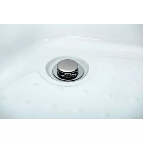 Душевая полукруглая кабина без крыши EST-80C/EST-90C/EST-100C, Цвет профиля: Хром, Выбрать размер: 80x80, изображение 17