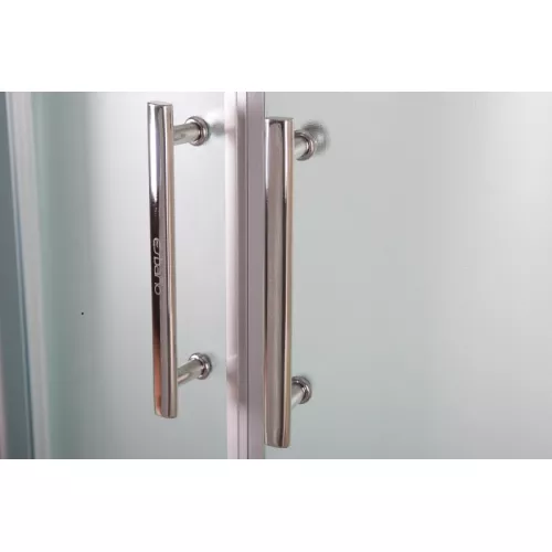 Душевая полукруглая кабина без крыши EST-80C/EST-90C/EST-100C, Цвет профиля: Хром, Выбрать размер: 80x80, изображение 13