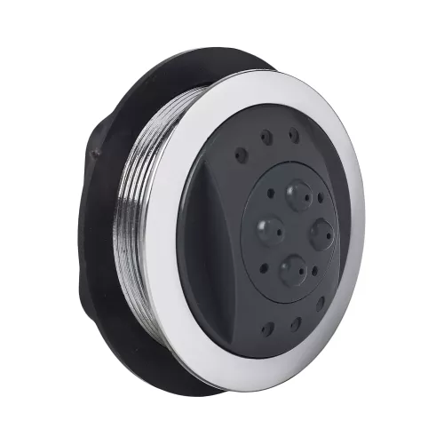 Душевая кабина четверть круга River TEMZA TH черная тонированные стекла  высокий поддон, Цвет стекла: тонированное, Цвет профиля: Хром, Выбрать цвет: Черный, Тип поддона: Высокий, Выбрать размер: 150x150, изображение 15