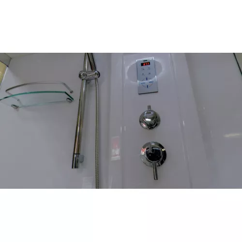 Душевая кабина  прямоугольная Timo LUX  T-7750/7770 высокий поддон, Выбрать размер: 150x88, Внешний вид: маленькое зеркало, изображение 5