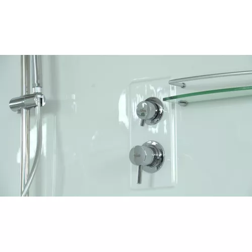 Душевая кабина четверть круга Timo LUX T-7725/7735/7755  высокий поддон, Выбрать размер: 120х120, изображение 19