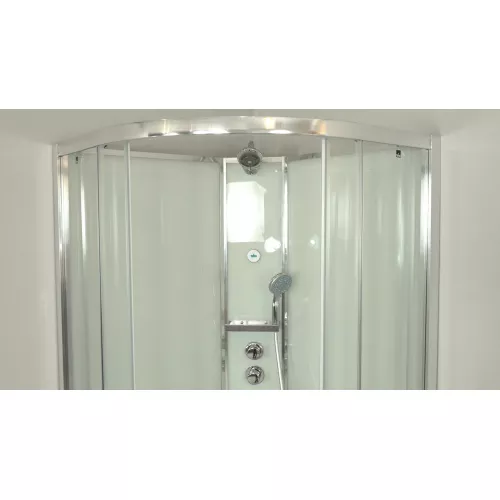 Душевая кабина асимметричная Timo Premium ILMA 902 L/R  120*80, Цвет стекла: прозрачное, Выбрать цвет: Хром, Ориентация: Левая, изображение 13