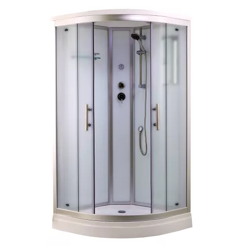 Душевые кабины и сауны: Душевая кабина четверть круга Timo Standart T-6609 Silver Fabric низкий поддон 1 в магазине Акватория