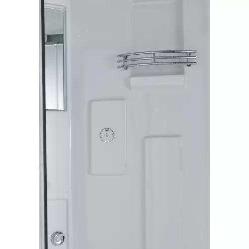 Душевая кабина асимметричная Timo STANDART T-5520 L/R высокий поддон, Цвет стекла: матовое, Выбрать цвет: Хром, Выбрать размер: 120x85, Ориентация: Правая , Комплектация: без гидромассажа, изображение 6