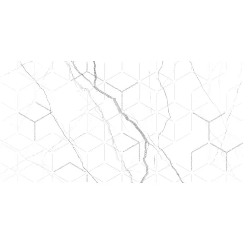 Декор керам. Siluet GT Бел. 50*25, Выбрать цвет: Белый декор, изображение 4