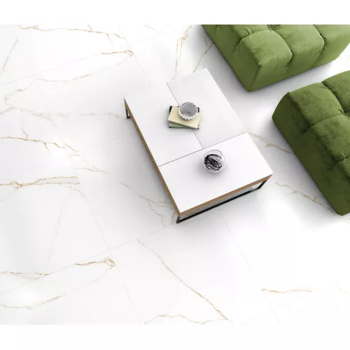 Плитка грес глаз. Majestic Luxe_GT Белый 60*60, изображение 12