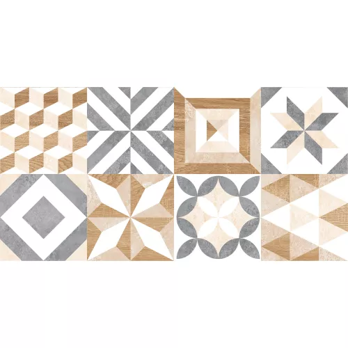 Плитка облиц. Marmaris GT Белый  50*25 пэчворк, изображение 4