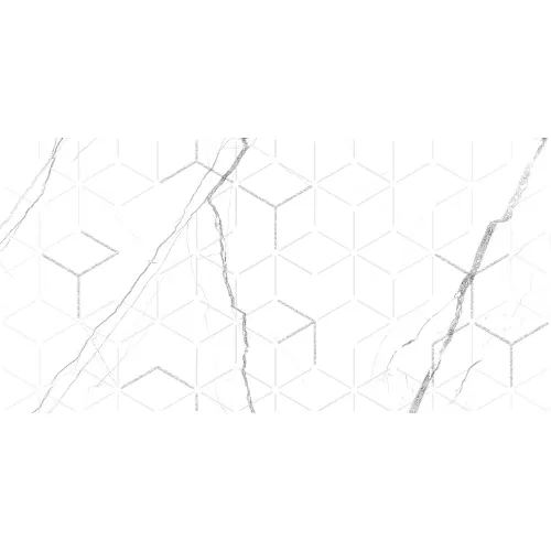 Декор керам. Siluet GT Бел. 50*25, Выбрать цвет: Белый декор, изображение 2