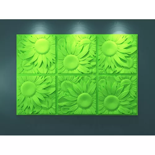 Панель гипсовая 3D ARTPOLE Sunflower, изображение 3