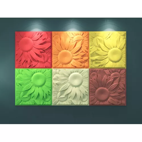 Панель гипсовая 3D ARTPOLE Sunflower, изображение 4