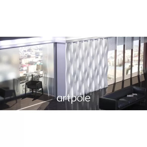 Панель гипсовая 3D ARTPOLE SURF /классика/мат/глянец + ( LED ), Внешний вид: Классика, изображение 3