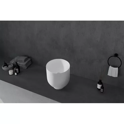 Раковина накладная ABBER Stein AS2618 белая матовая, изображение 2