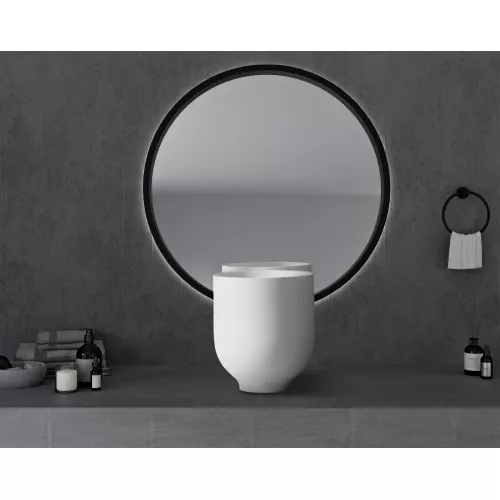 Раковина накладная ABBER Stein AS2618 белая матовая, изображение 3