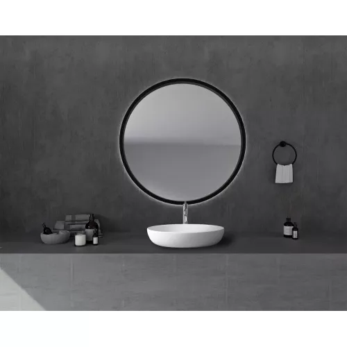 Раковина накладная ABBER Stein AS2619 белая матовая, изображение 2