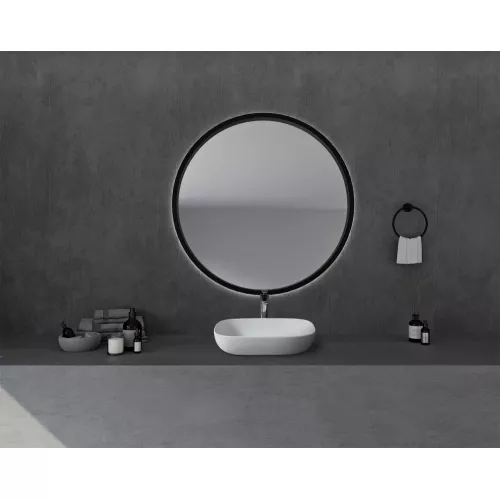 Раковина накладная ABBER Stein AS2620 белая матовая, изображение 2