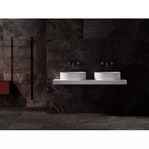 Раковина накладная ABBER Stein AS2650 белая матовая, изображение 3