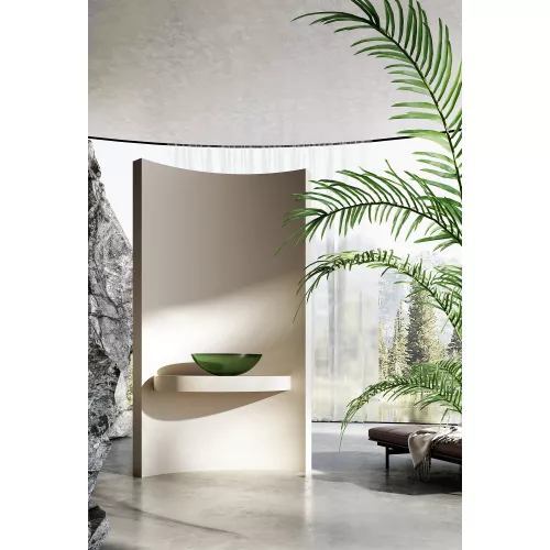 Раковина накладная прозрачная ABBER Kristall AT2802Emerald зеленая, Выбрать цвет: Зеленый, изображение 3