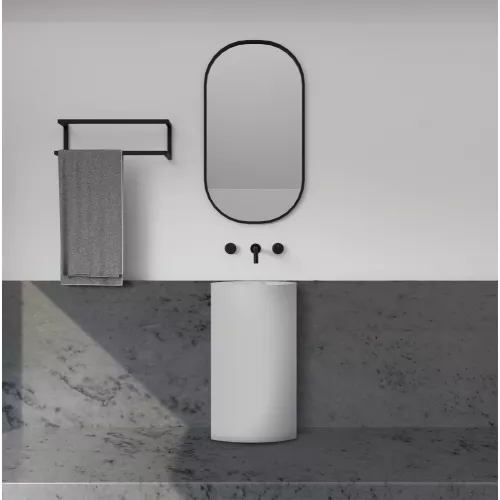 Раковина отдельностоящая ABBER Stein AS2506 белая матовая, изображение 4