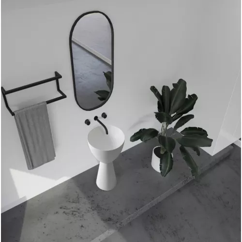 Раковина отдельностоящая ABBER Stein AS2507 белая матовая, изображение 4