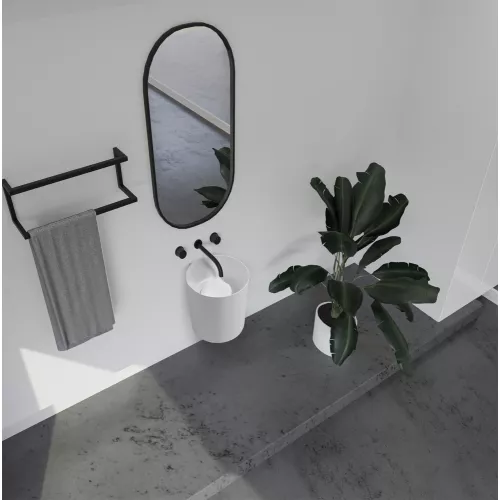 Раковина подвесная ABBER Stein AS2624 белая матовая, изображение 2