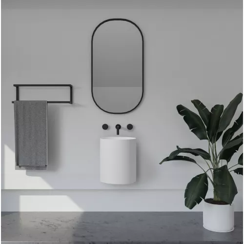 Раковина подвесная ABBER Stein AS2624 белая матовая, изображение 3