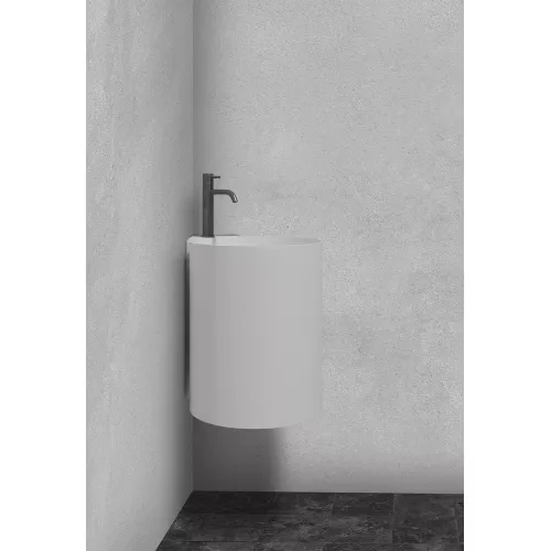 Раковина подвесная ABBER Stein AS2625 белая матовая, изображение 3