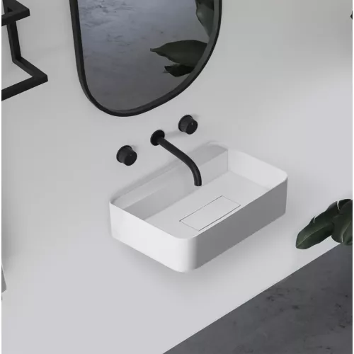 Раковина подвесная ABBER Stein AS2626 белая матовая, изображение 2