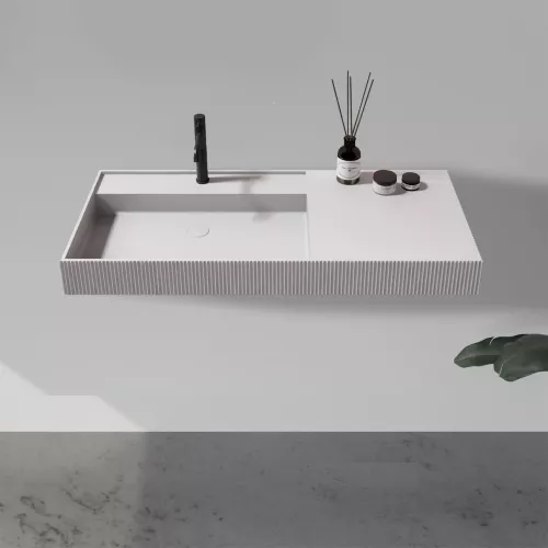 Раковина подвесная ABBER Stein AS2628 белая матовая, изображение 3