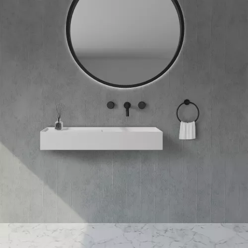 Раковина подвесная ABBER Stein AS2648 белая матовая, изображение 3