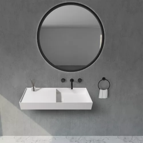 Раковина подвесная ABBER Stein AS2648 белая матовая, изображение 4