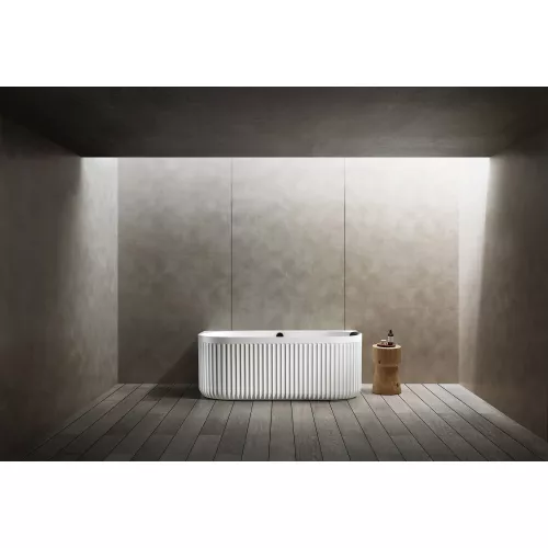 Ванна из искусственного камня ABBER Leipzig 170х80 белая матовая, Выбрать цвет: Белая, изображение 3