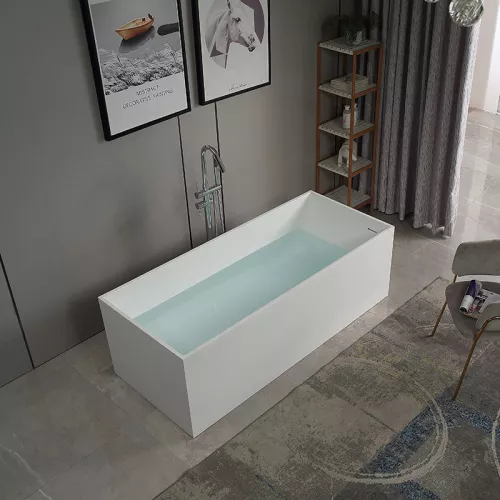 Ванна из искусственного камня ABBER Stein 180х76 белая матовая, изображение 2