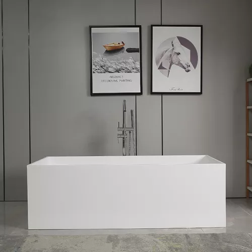 Ванна из искусственного камня ABBER Stein 180х76 белая матовая, изображение 3