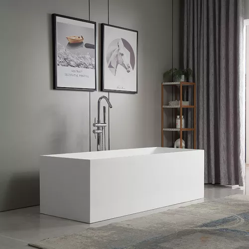 Ванна из искусственного камня ABBER Stein 180х76 белая матовая, изображение 5