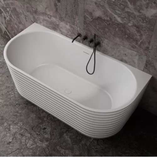 Ванна из искусственного камня ABBER Stein AS9652  170х80 белая матовая