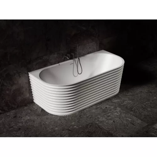 Ванна из искусственного камня ABBER Stein AS9652  170х80 белая матовая, изображение 3