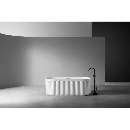 Ванна из искусственного камня ABBER Stuttgart 170х75 белая матовая, Выбрать цвет: Белая, изображение 2