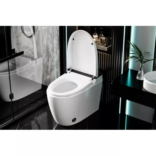 Электронный унитаз-биде ABBER Bequem AC1116S приставной белый, изображение 5