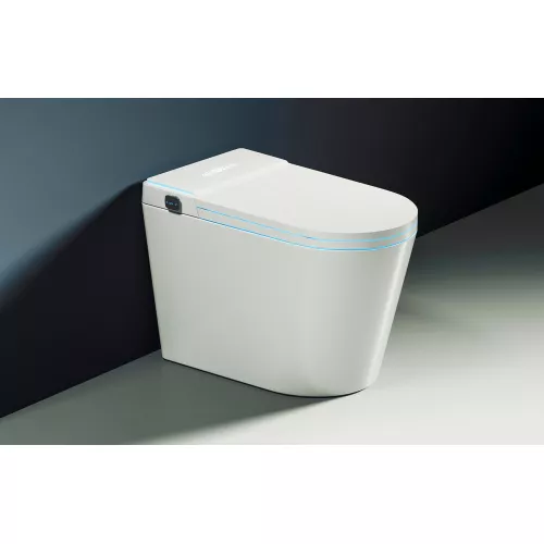 Электронный унитаз-биде ABBER Bequem AC1117S приставной белый, изображение 4