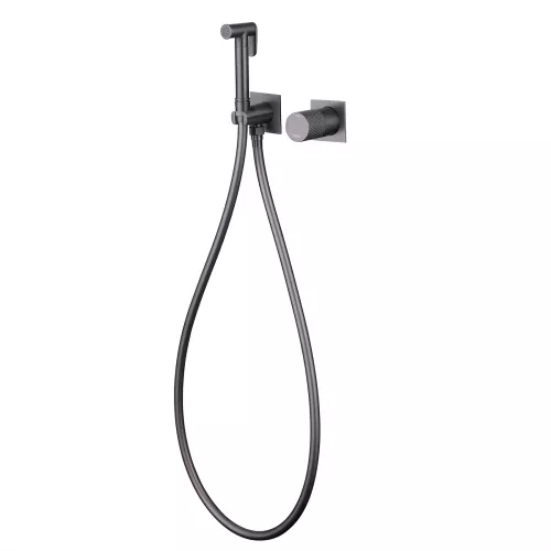 Смеситель ABBER Rund AF8725NG с гигиеническим душем, никель, Выбрать цвет: Никель, изображение 2