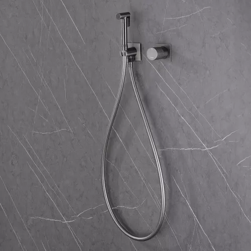 Смеситель ABBER Rund AF8725NG с гигиеническим душем, никель, Выбрать цвет: Никель, изображение 3