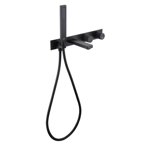 Смеситель ABBER Rund AF8730B для ванны скрытого монтажа, черный матовый, Выбрать цвет: Чёрный, изображение 2