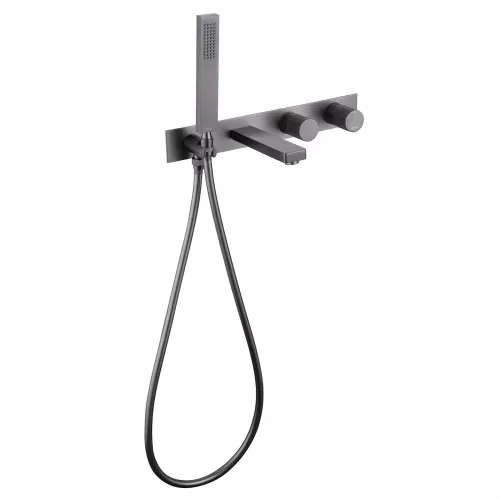 Смеситель ABBER Rund AF8730NG для ванны скрытого монтажа, никель, Выбрать цвет: Никель, изображение 2