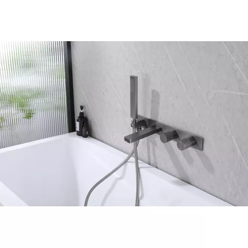 Смеситель ABBER Rund AF8730NG для ванны скрытого монтажа, никель, Выбрать цвет: Никель, изображение 3