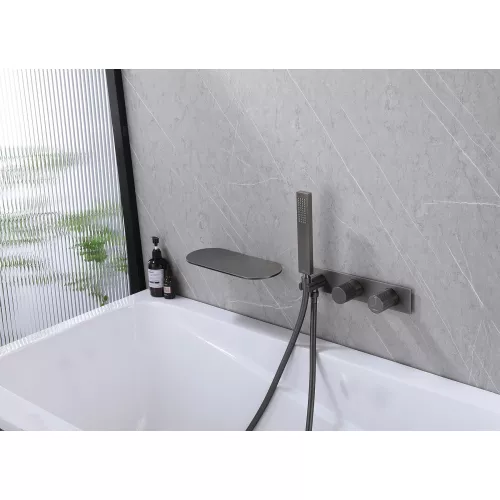 Смеситель ABBER Rund AF8731NG для ванны скрытого монтажа, никель, Выбрать цвет: Никель, изображение 3