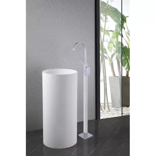 Смеситель ABBER Wasserfall AF8640 напольный для раковины, хром, Выбрать цвет: Хром, изображение 2