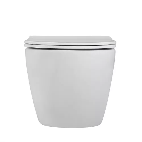 Унитаз ABBER Bequem AC1100MW подвесной белый матовый, безободковый, Выбрать цвет: Белый матовый, изображение 6