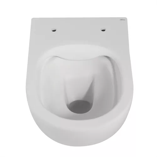 Унитаз ABBER Bequem AC1100MW подвесной белый матовый, безободковый, Выбрать цвет: Белый матовый, изображение 9